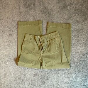 Khaki ankle cut offs